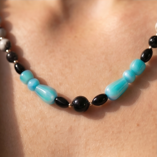 Bleu Nocturne – Edelstenen Damesketting