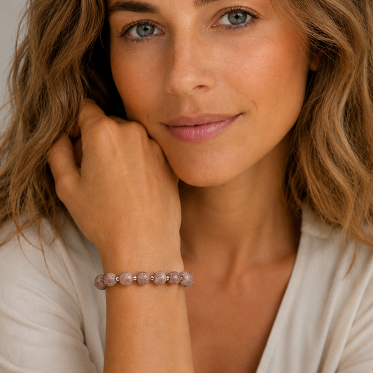 Sable Rosé – Dames Edelsteen Armband