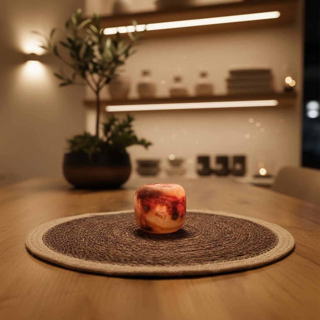 Natuursteen Waxinelichthouder 7,5 cm –  Alabaster Piccolo Calore