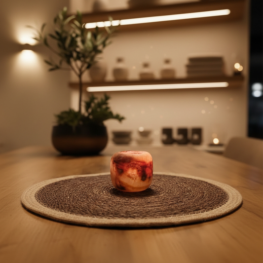 Natuursteen Waxinelichthouder 7,5 cm –  Alabaster Piccolo Calore