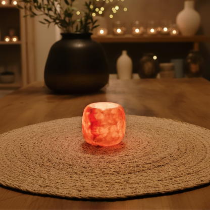 Natuursteen Waxinelichthouder 6,5 cm – Alabaster  Ambra Viva