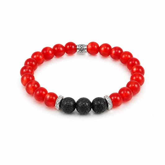 Scarlet Flame – Dames Edelsteen Armband