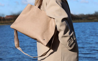 Dijon – De Stijlvolle & Ruime Schoudertas Natural