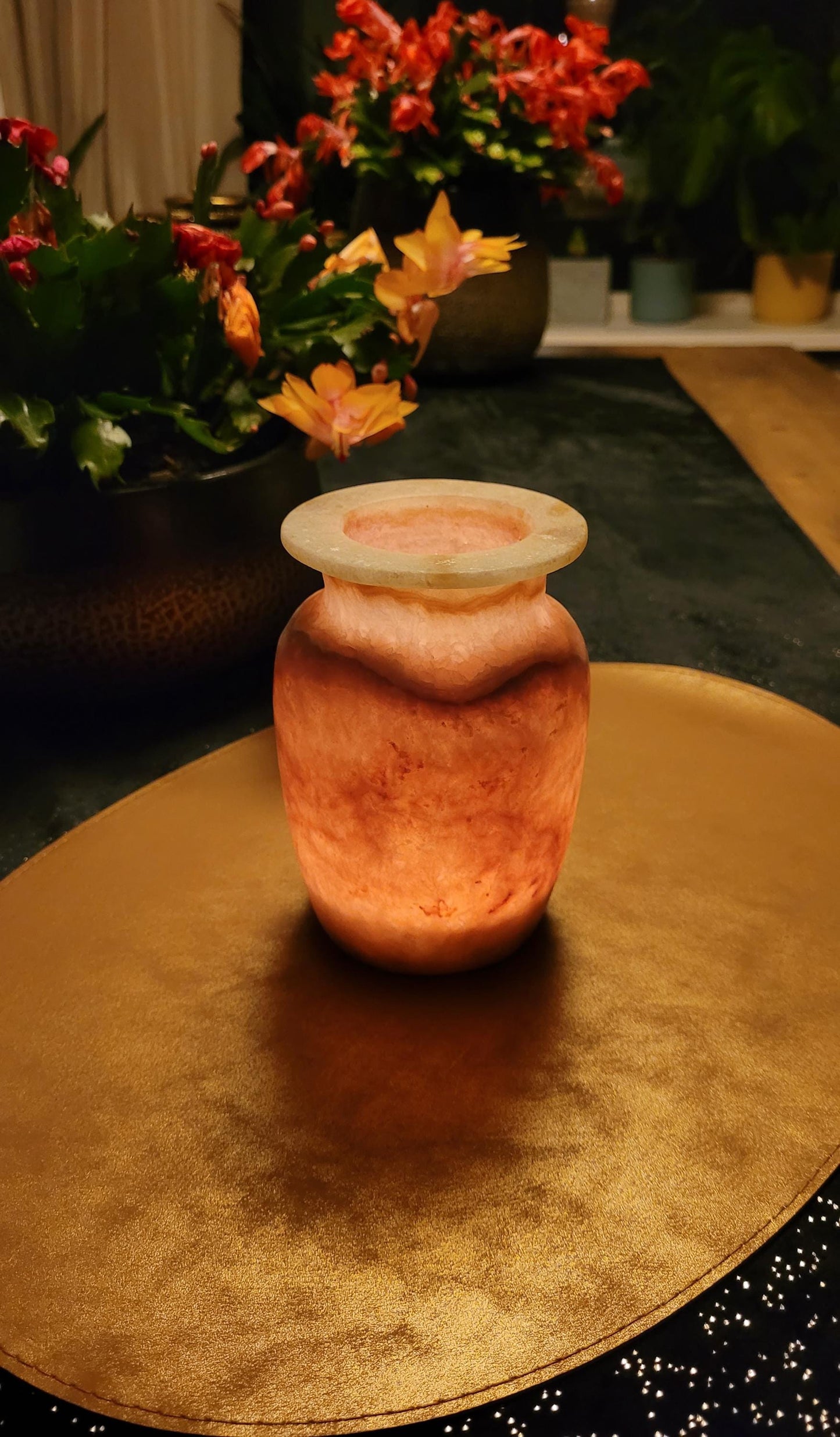 Rosa di Terra - Alabaster Vaas Verlichting