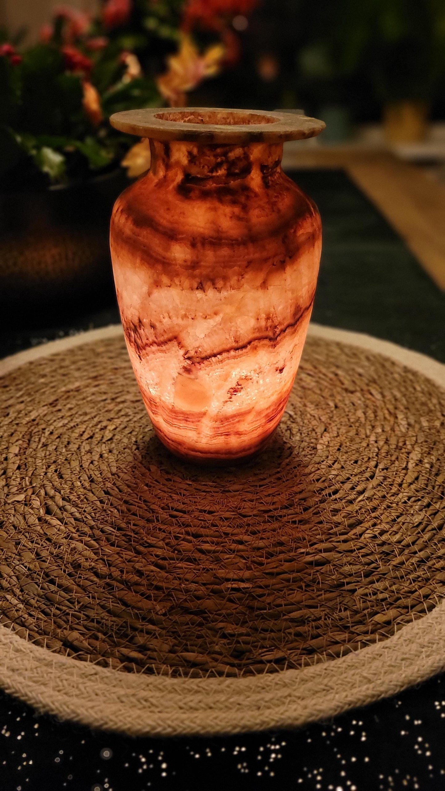 Fiamma di Terra – Earth Flame Alabaster Vaas