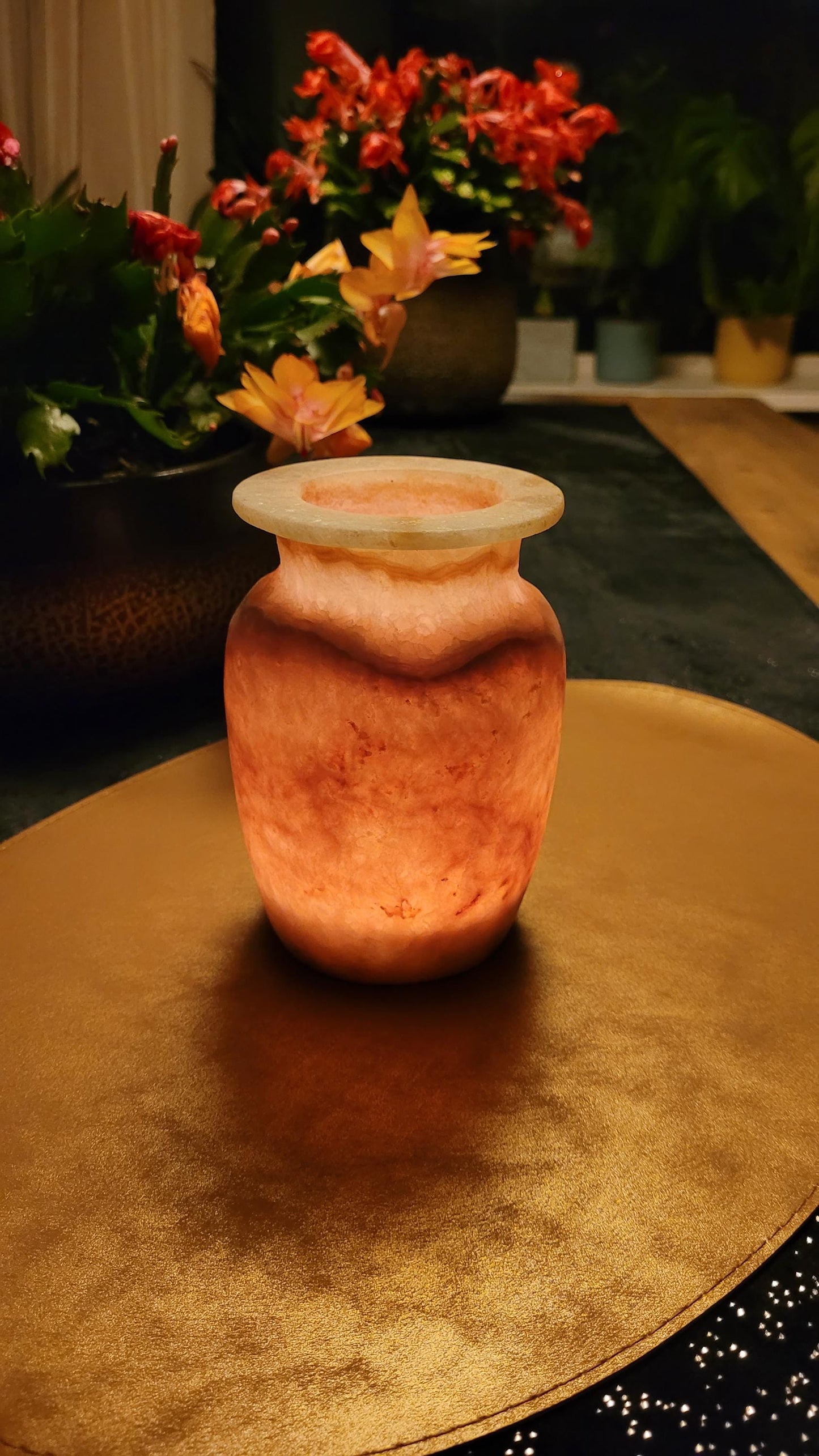 Rosa di Terra - Alabaster Vaas Verlichting