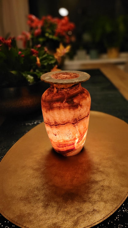 Fiamma di Terra – Earth Flame Alabaster Vaas