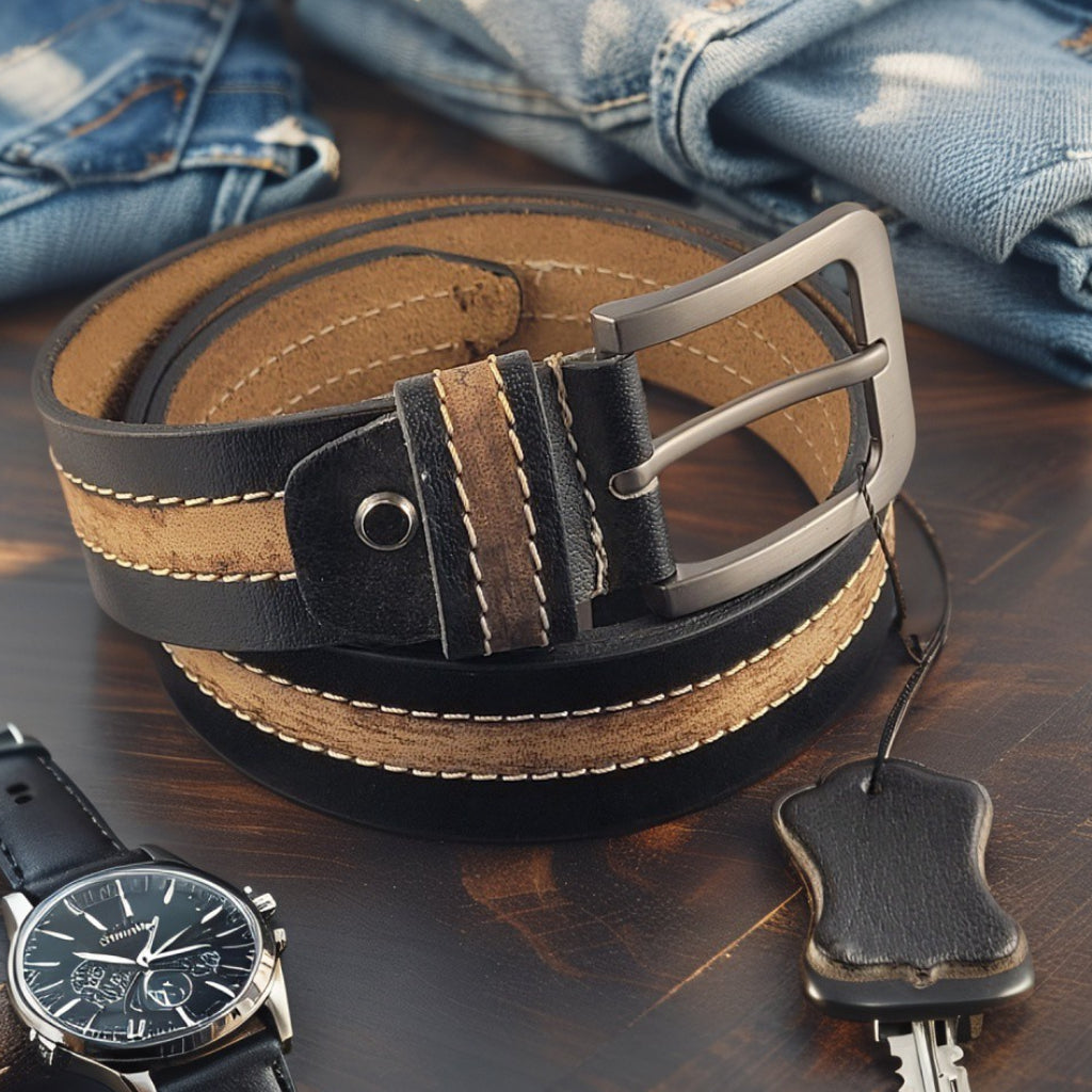 Noir Rustico – Leren Herenriem